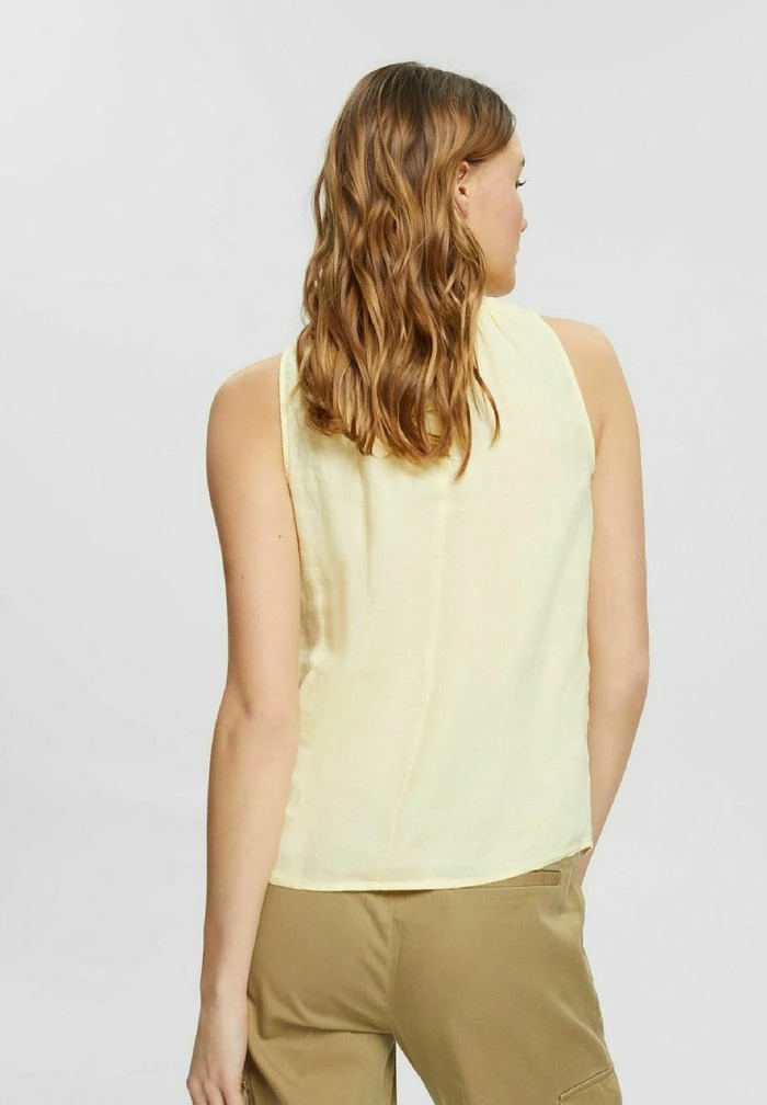 Edc By Esprit Blouse - Pastel Yellow 3 Edc By Esprit Blouse - Pastel Yellow - Image 3