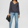 Edc By Esprit Blouse - Navy Blue
