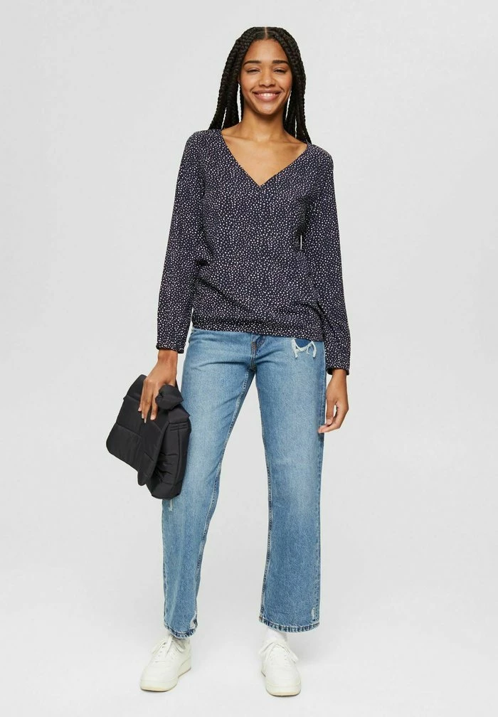 Edc By Esprit Blouse - Navy Blue 1 Edc By Esprit Blouse - Navy Blue