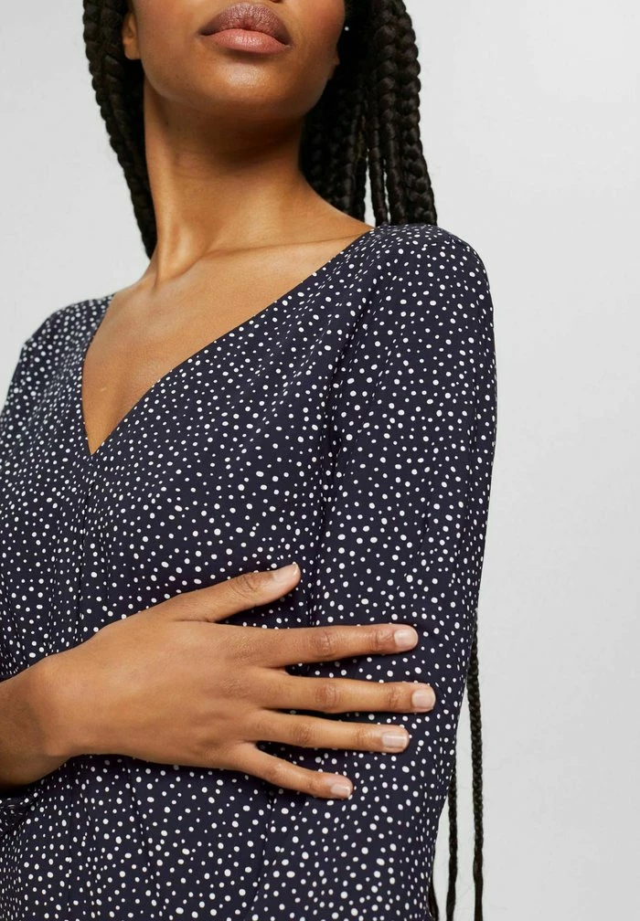 Edc By Esprit Blouse - Navy Blue 3 Edc By Esprit Blouse - Navy Blue - Image 3