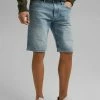 Edc By Esprit Denim Shorts - Blue Light Washed