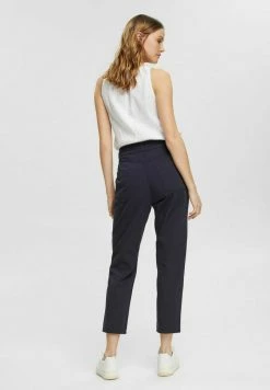 Edc By Esprit MIT BINDEGÜRTEL - Trousers - Navy -edc by Esprit Shop ee80bc75b0694807a0da918f0374f3af