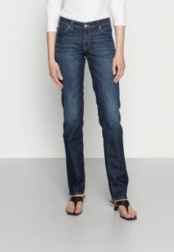 Edc By Esprit LR STRAIGHT - Straight Leg Jeans - Blue Dark Wash