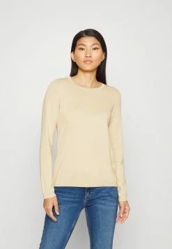 Edc By Esprit BASIC CREWNECK - Jumper - Beige