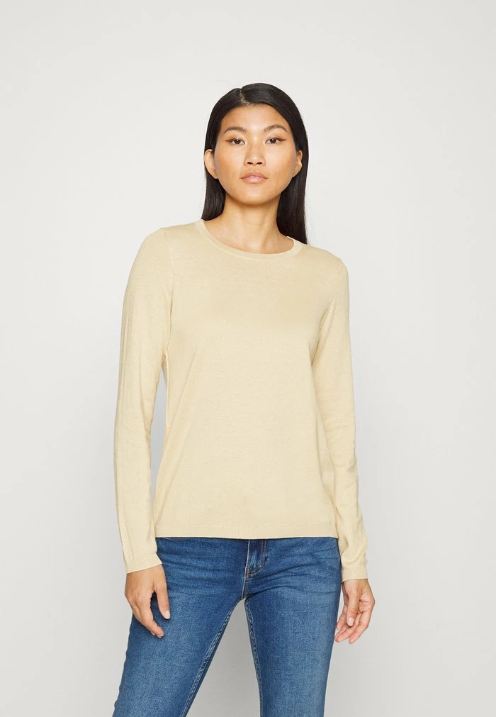 Edc By Esprit BASIC CREWNECK - Jumper - Beige 1 Edc By Esprit BASIC CREWNECK - Jumper - Beige