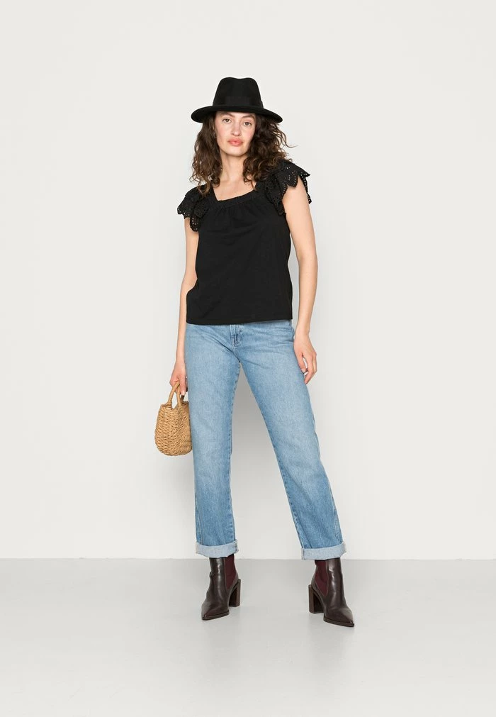 Edc By Esprit ANGLAI - Print T-shirt - Black 2 Edc By Esprit ANGLAI - Print T-shirt - Black - Image 2