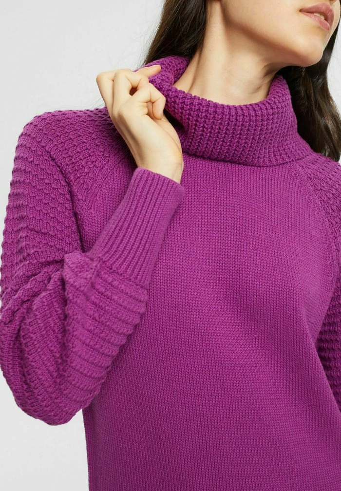 Edc By Esprit WIDE NECK DRESS - Jumper Dress - Violet 4 Edc By Esprit WIDE NECK DRESS - Jumper Dress - Violet - Image 4