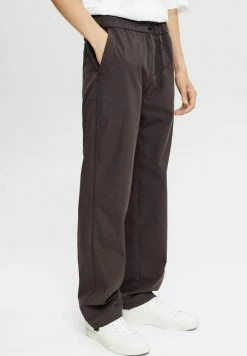 Edc By Esprit MIT ELASTISCHEM BUND - Trousers - Black