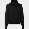 Edc By Esprit NECK SWEATER - Jumper - Black