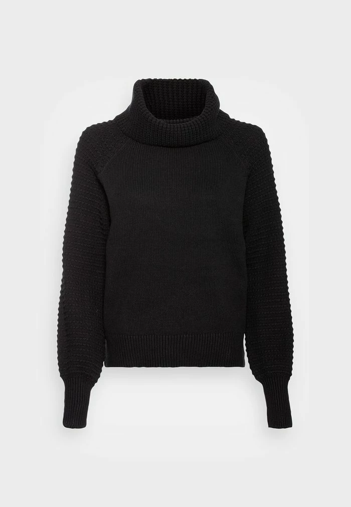 Edc By Esprit NECK SWEATER - Jumper - Black 1 Edc By Esprit NECK SWEATER - Jumper - Black
