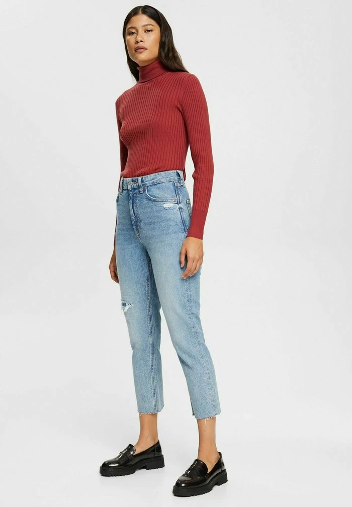 Edc By Esprit Straight Leg Jeans - Blue Medium Washed 6 Edc By Esprit Straight Leg Jeans - Blue Medium Washed - Image 6