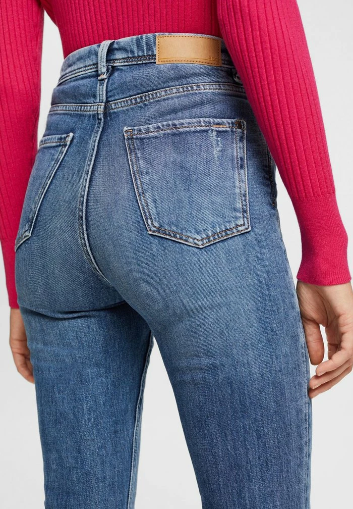 Edc By Esprit Flared Jeans - Blue Dark Wash 6 Edc By Esprit Flared Jeans - Blue Dark Wash - Image 6