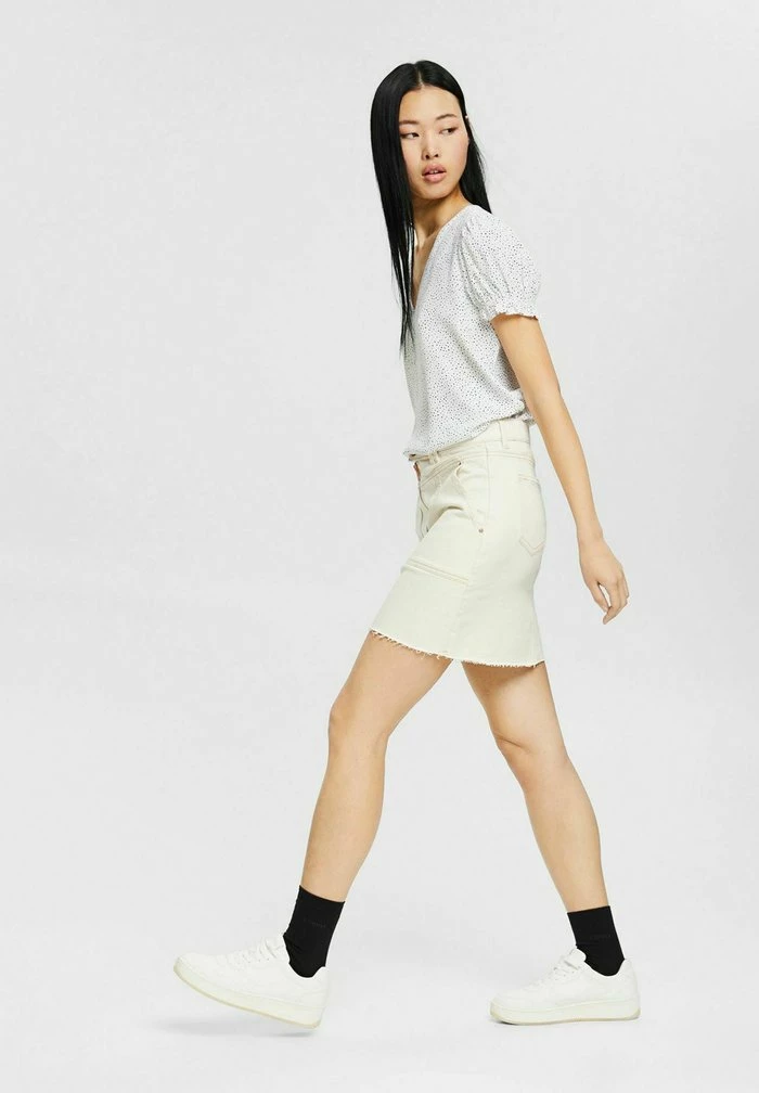 Edc By Esprit SHORT SLEEVE BLOUSE - Print T-shirt - Off White 2 Edc By Esprit SHORT SLEEVE BLOUSE - Print T-shirt - Off White - Image 2