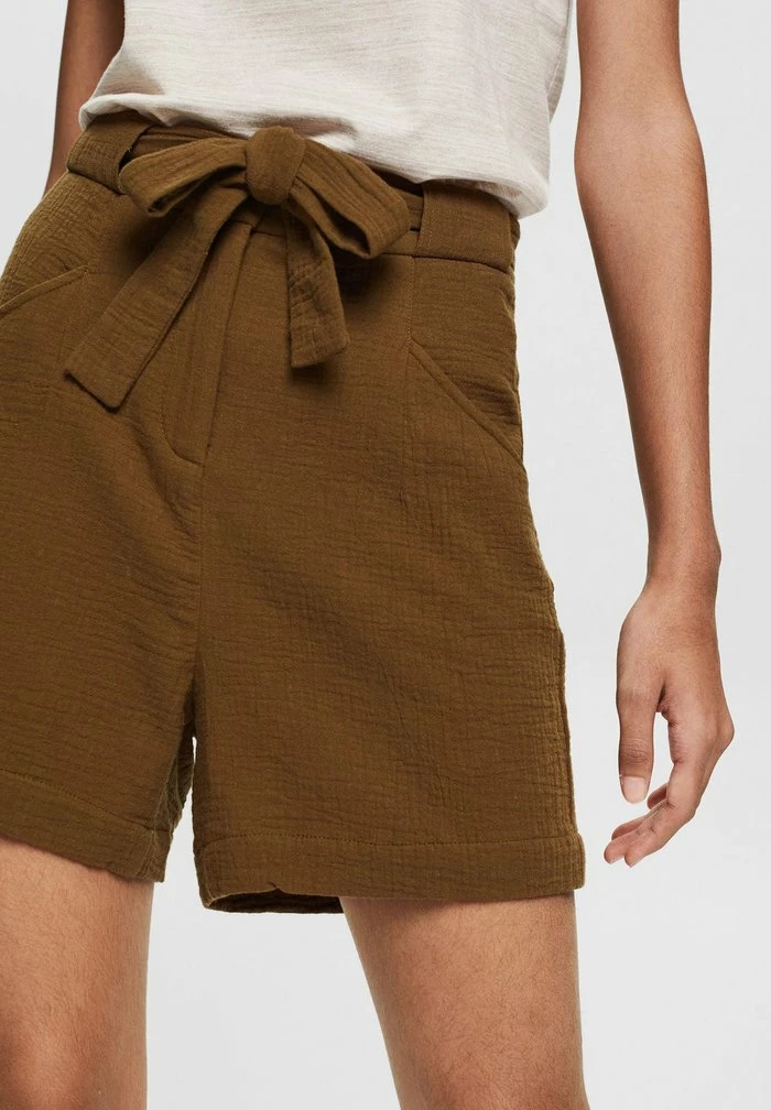 Edc By Esprit CRINKLE-EFFEKT - Shorts - Khaki Green 6 Edc By Esprit CRINKLE-EFFEKT - Shorts - Khaki Green - Image 6