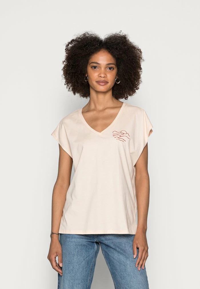 Edc By Esprit EMBRO - Basic T-shirt - Nude 1 Edc By Esprit EMBRO - Basic T-shirt - Nude