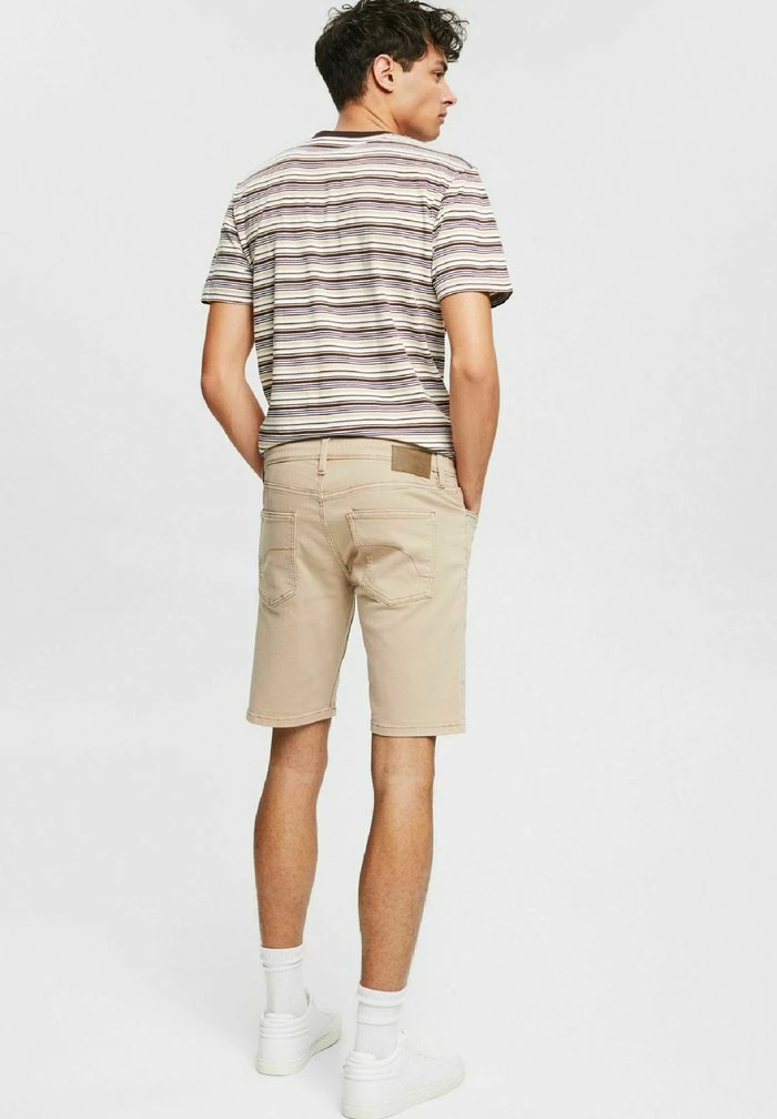 Edc By Esprit Denim Shorts - Light Beige 3 Edc By Esprit Denim Shorts - Light Beige - Image 3