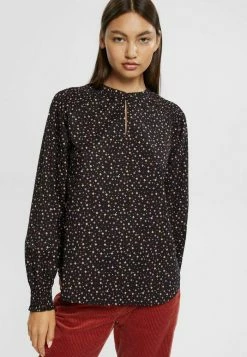 Edc By Esprit MIT MUSTER ORGANISCHE - Blouse - Black