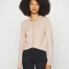 Edc By Esprit BASIC CREWNECK - Cardigan - Beige