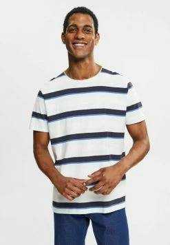 Edc By Esprit MIT STREIFENMUSTER - Print T-shirt - Pastel Blue