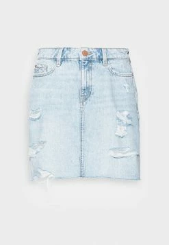 Edc By Esprit FESTIVAL - Mini Skirt - Blue Bleached -edc by Esprit Shop fea921a470574725b5a3830c795d6db3