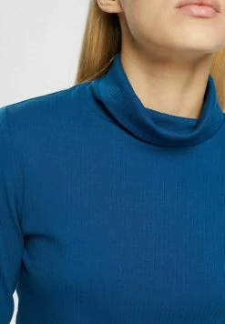 Edc By Esprit MIT ROLLKRAGEN - Long Sleeved Top - Petrol Blue 10 Edc By Esprit MIT ROLLKRAGEN - Long Sleeved Top - Petrol Blue -edc by Esprit Shop feb93c23edb340fca7b3807bce37bf62