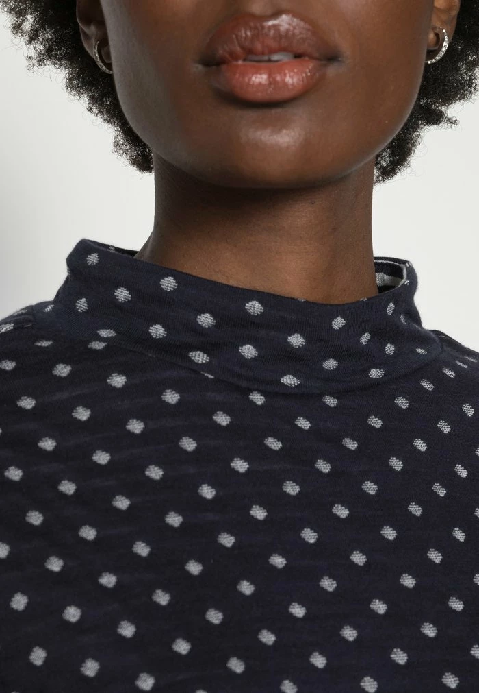 Edc By Esprit DOUBLE FACE - Long Sleeved Top - Navy 3 Edc By Esprit DOUBLE FACE - Long Sleeved Top - Navy - Image 3