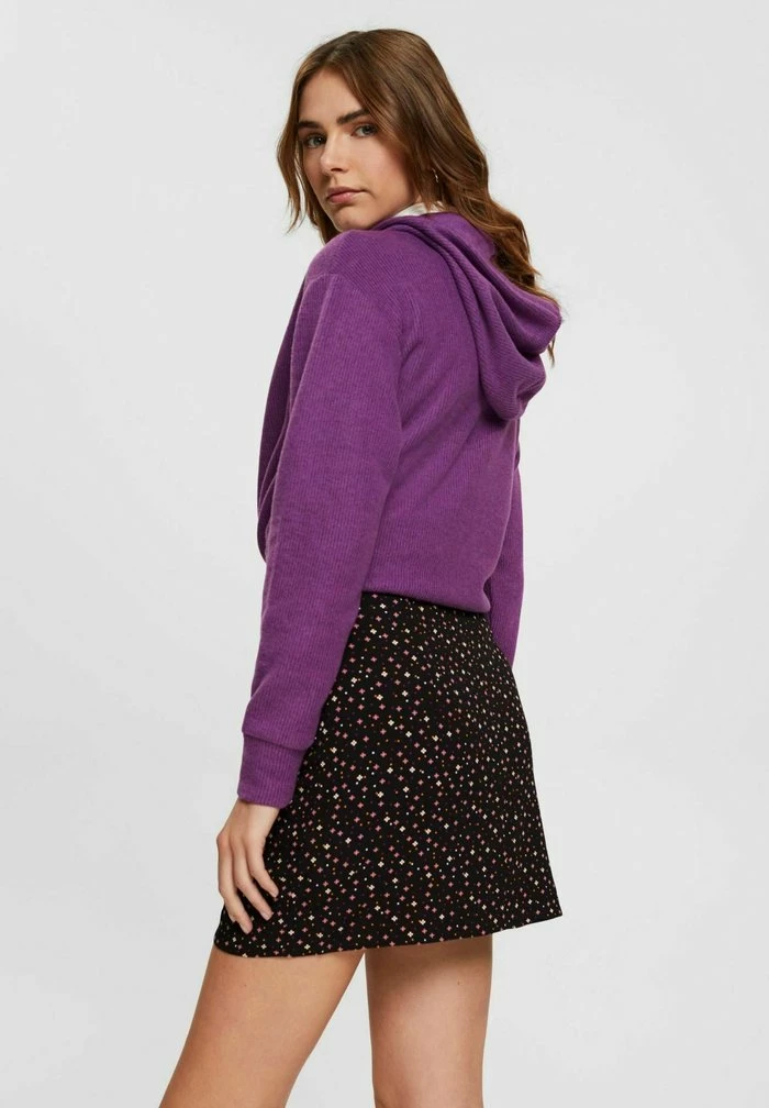 Edc By Esprit MIT MUSTER - Mini Skirt - Black 6 Edc By Esprit MIT MUSTER - Mini Skirt - Black - Image 6